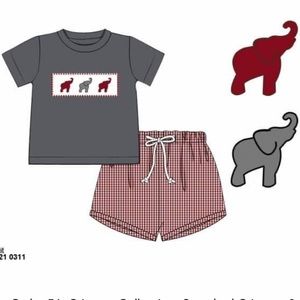 24 Month Smocked Matching Short Set- Alabama
